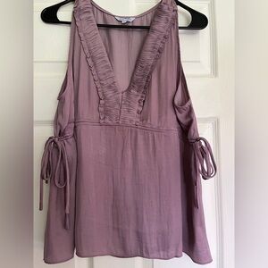 Large pink silky top